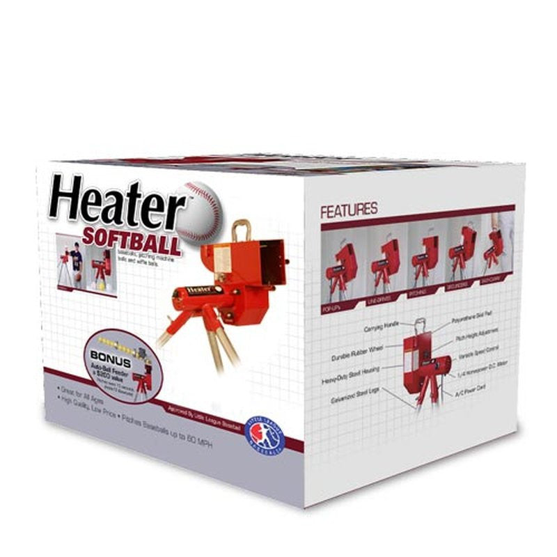 Heater Sports 12 Inch Softball Pitching Machine with Auto Ball Feeder