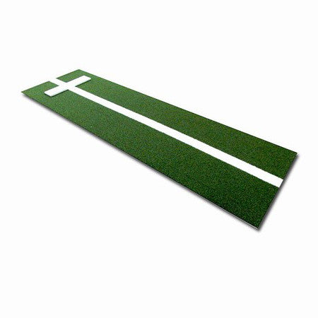 Softball Pitchers Mat with Power Line 3x10 - Green