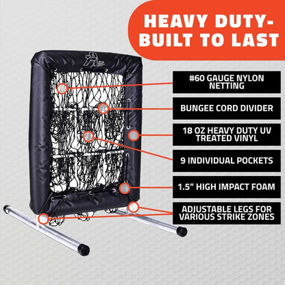 9 Hole Pitching Target with Adjustable Height