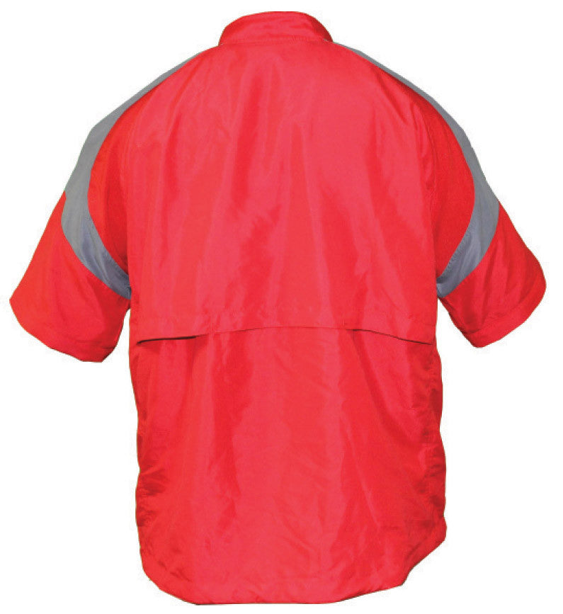 Batting Cage Jacket Short Sleeve Back