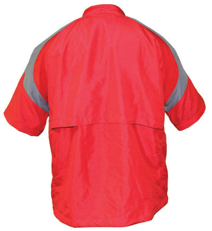 Batting Cage Jacket Short Sleeve Back