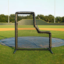 Pro 6.5x7 L Screen on a baseball field