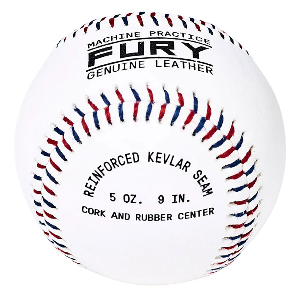 Fury Leather Pitching Machine Baseballs - Dozen
