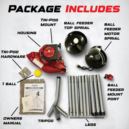 Heater Jr. Real Baseball Pitching Machine with 12-Ball Auto Feeder
