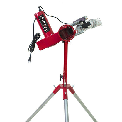 Heater Pro Curve Real Baseball Pitching Machine with Pivot Head and Auto Ball Feeder