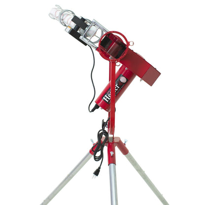 Heater Pro Curve Real Baseball Pitching Machine with Pivot Head and Auto Ball Feeder