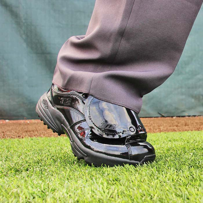 Patent Leather Reaction Pro Plate Lo Umpire Shoes by 3N2