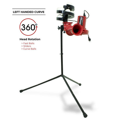 Slider Lite 360 Baseball Machine & Xtender 24' Batting Cage Package
