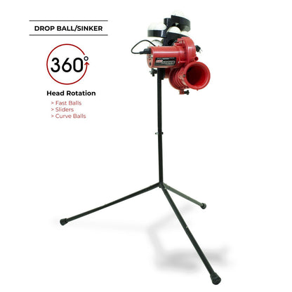 Slider Lite 360 Baseball Machine & Xtender 24' Batting Cage Package