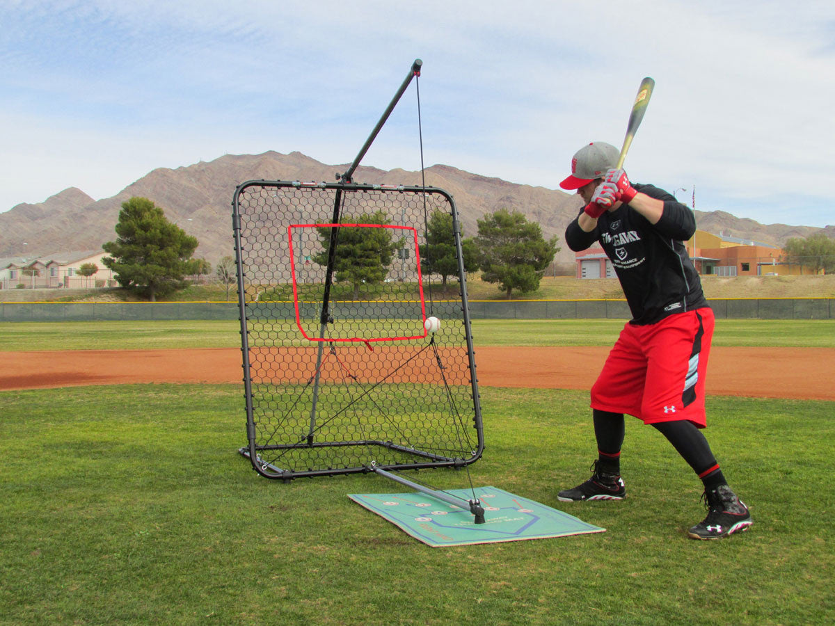 Bryce Harper with the SwingAway Pro XXL Hitting System