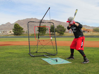 Bryce Harper with the SwingAway Pro XXL Hitting System