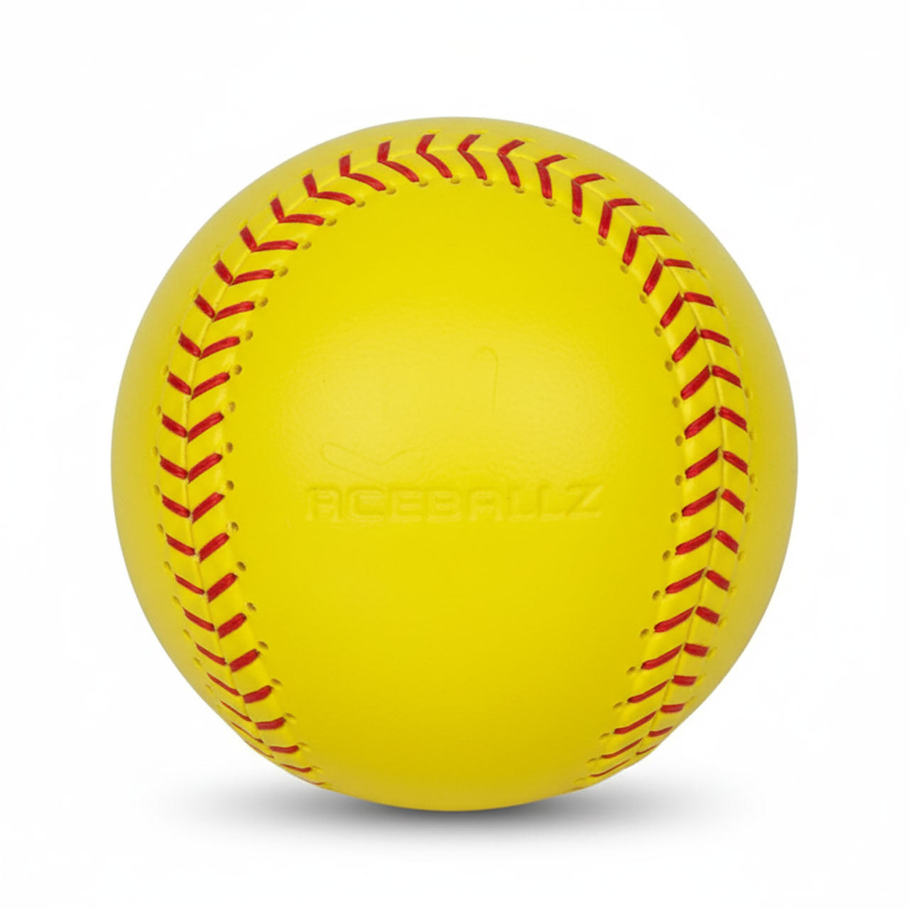 TruFlight AceBallz softball close up with seams